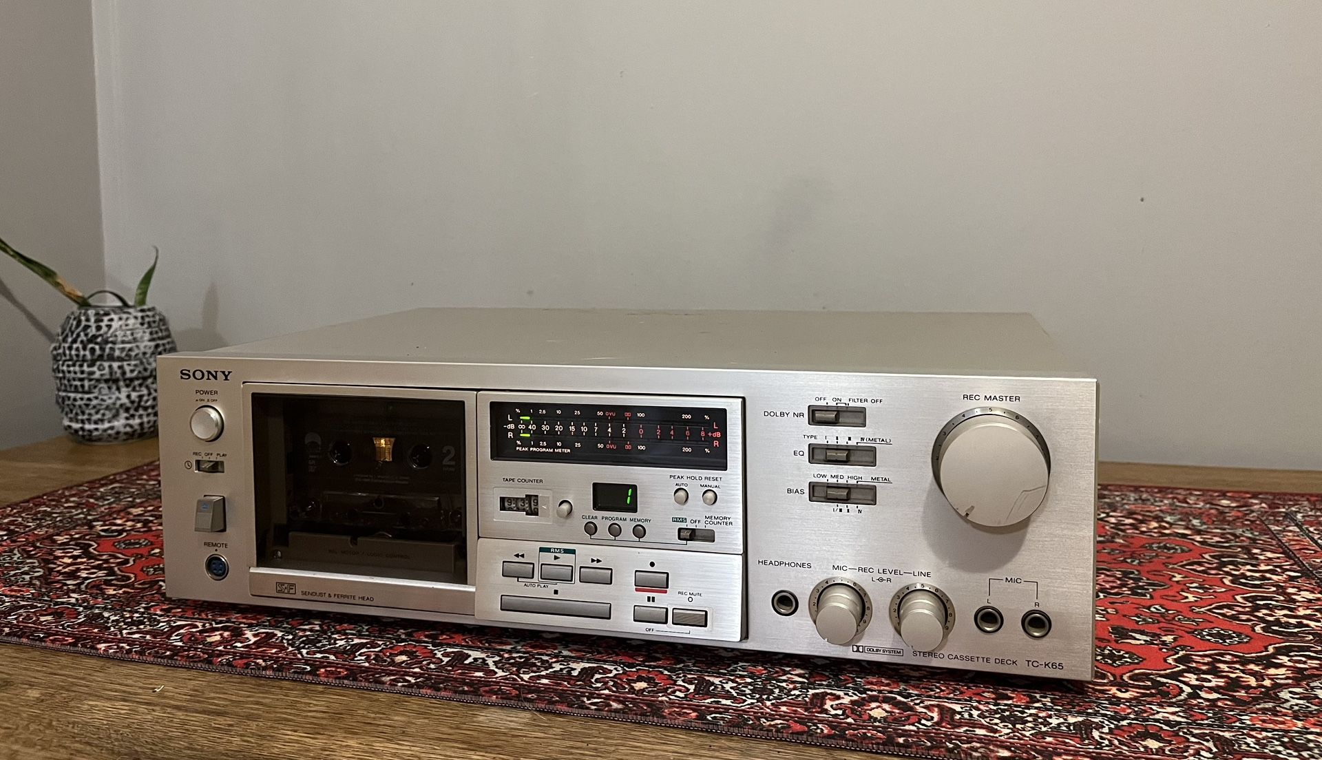 Sony TC-K65 Stereo Cassette Tape Player