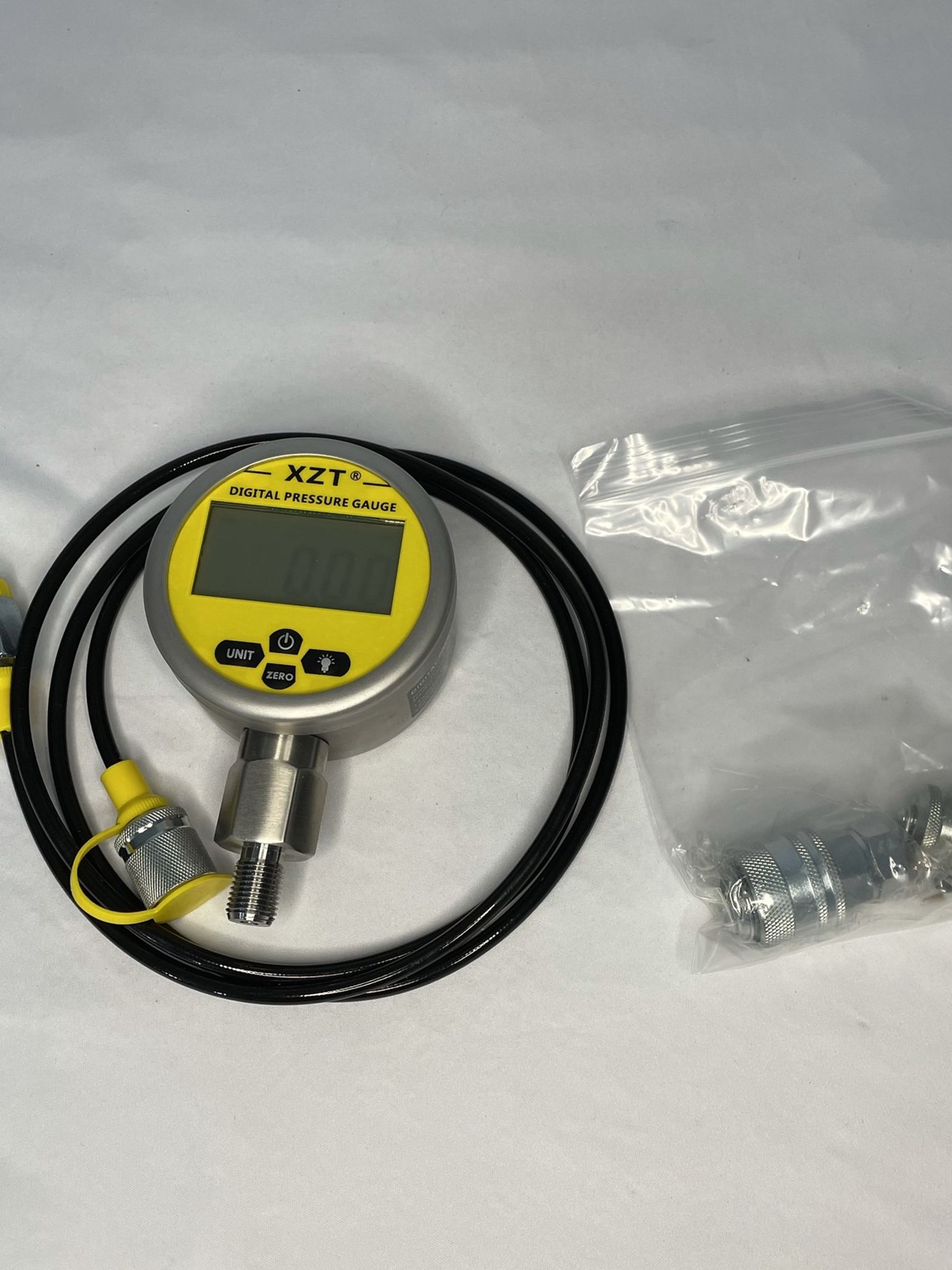 XZT 10000PSI Digital Hydraulic Pressure Test Coupling Kit,Repair Test Tools for USA Brand Excavator (10000PSI)