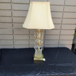 Crystal Mcm Table Lamp Antique 