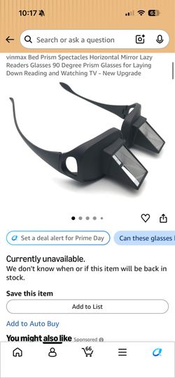 Special glasses: Wanna watch tv while lying flat?