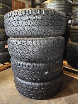 265 70R 17 HANKOOK DYNAPRO AT2 TIRES 2657017 USED TIRES (SET) MOUNT BALANCE INCLUDED