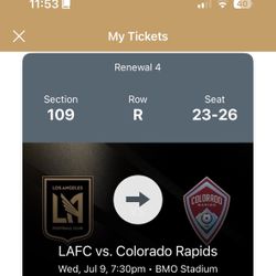 4 LA galaxy vs Colorado tickets near 3252