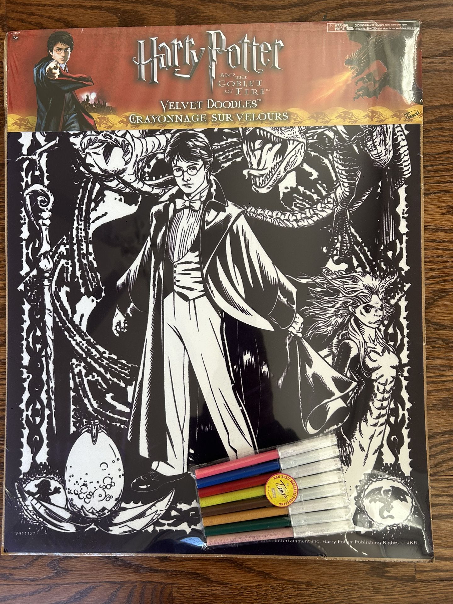 Velvet Doodles 16 X 20 Harry Potter And The Goblet Of Fire Two Posters6 Color, Pens, VTG Sealed