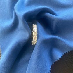 Platium Diamond Set Wedding Band 