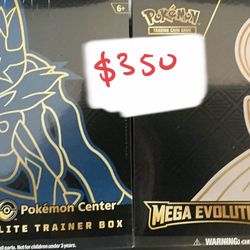 Pokemon center mega evolution elite trainer box set