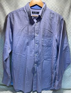 Cremieux Classics Purple Long Sleeve Shirt- Size L Men's