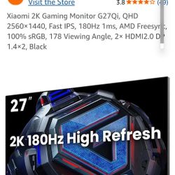 2k 180Hz Xiaomi Monitor - Local & Cash Only