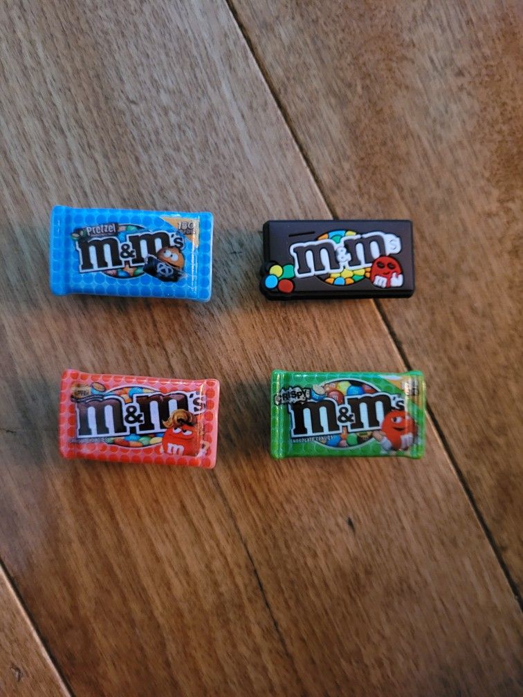 Lot Of 4 M&M Shoe Charms