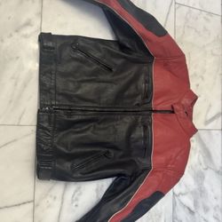 Xelement Men’s Motorcycle Leather Jacket 2XL