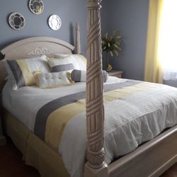 Queen size bedroom furniture 5 pc plus mattress