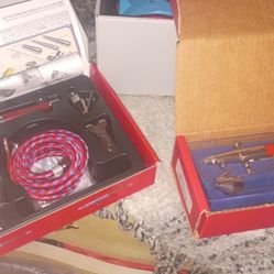  2 AirBrush Kits With Air Compressor 