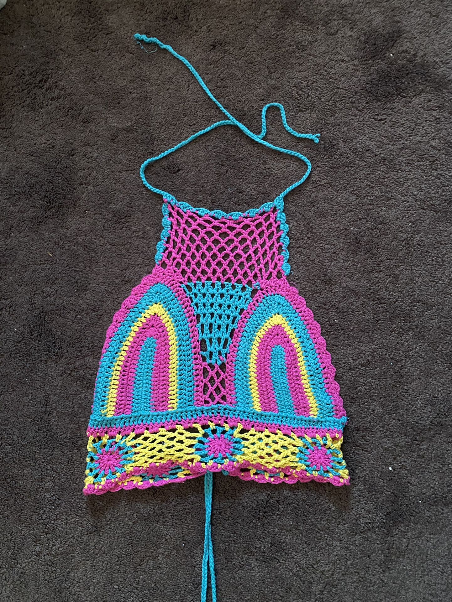 Crochet Colorful Top
