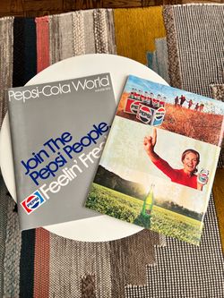 Pepsi-Cola World Winter 1973 - 75th Anniversary Issue - With Original Flexi-Disc - Collectible.