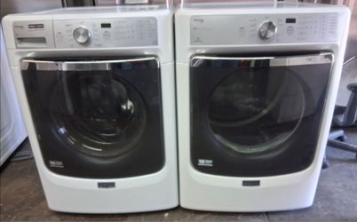 Maytag front loading washer and dryer
