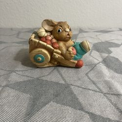 Vintage Pendelfin Rabbit “ Barrow Boy”Hand Painted Figurine 3" H x 4" L England