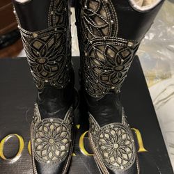 Leather Boots Black 