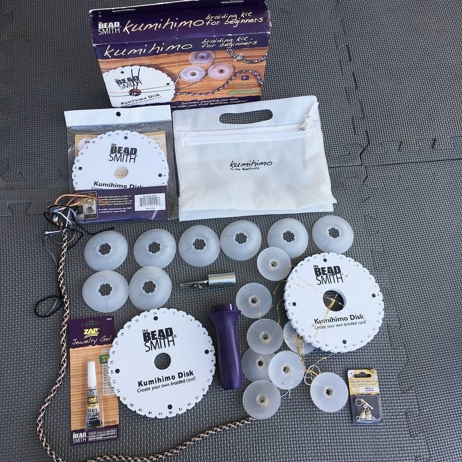 Large Lot of Kumihimo Braiding Kit plus extras