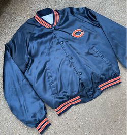 Vintage Chicago Bears Starter Jacket Men’s Small Bomber Snap-Up