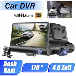 XGODY 1080P Car DVR Dual Lens Dash Cam Front/Rear/Inside Video Recorder G-sensor