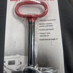 Easy Grip Hitch Pin ~ 5/8 inch Dia. x 4 inch Length - By Haul Master