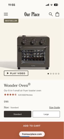 Our Place Wonder Oven 6-in-1 Air Fryer Toaster Oven