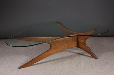 Adrian Pearsall for Craft Associates Mid Century Walnut Jacks Coffee Table
