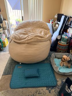 Cordaroy NEST-Brown Faux Fur Bean Bag
