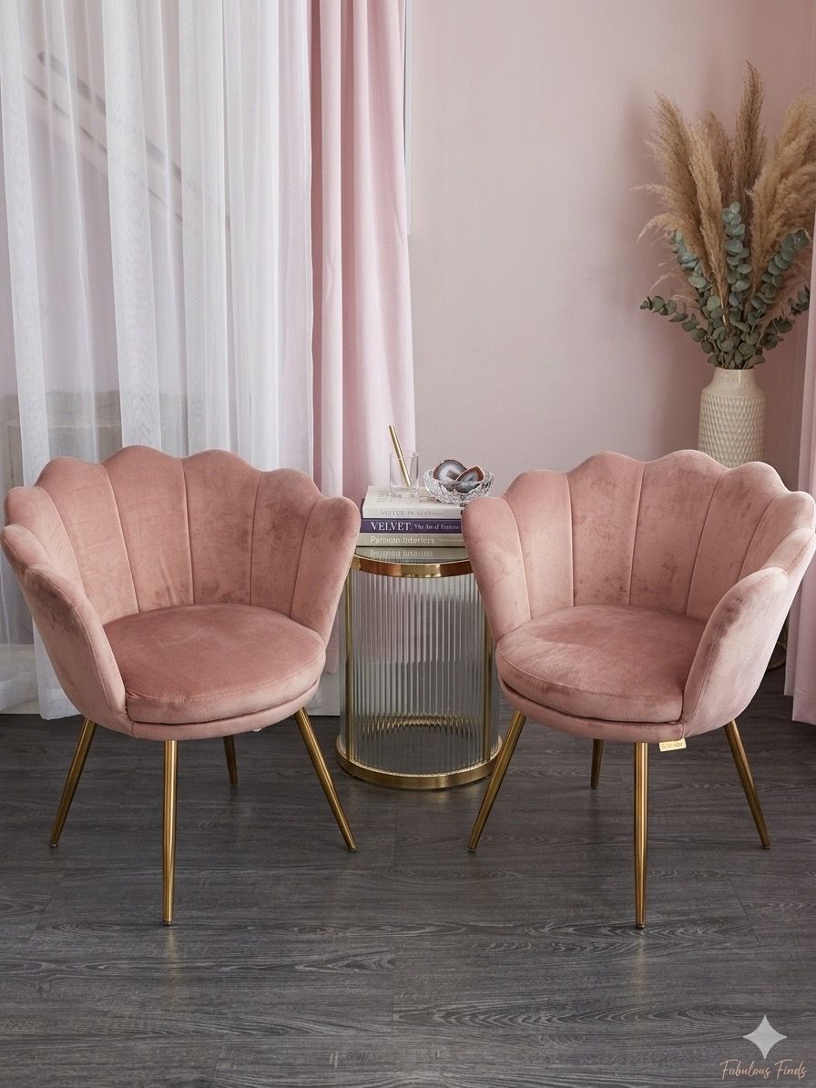 Blush pink Accent Chairs
