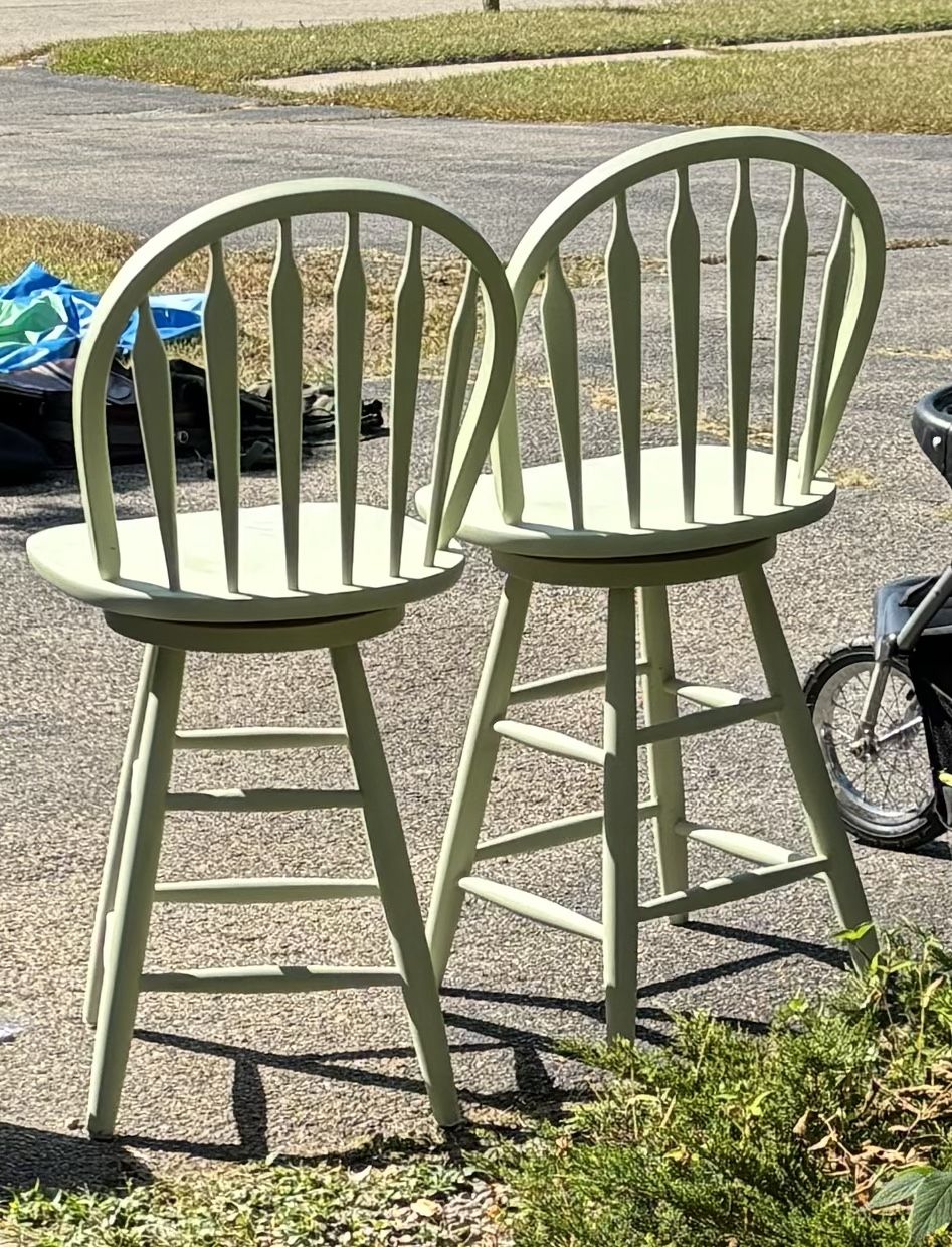 2pc Wooden Chair Set