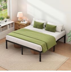 King metal base with mattress included