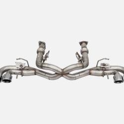 Corsa 2020-2025 Corvette C8 3in Valved Cat-Back 4.5in Pol Quad Tips