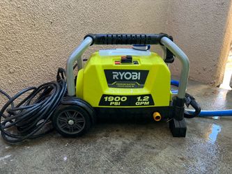 RYOBI 1900 PS| 1.2 GPM Cold Water Wheeled Corded Electric Pressure Washer(Machine only)
