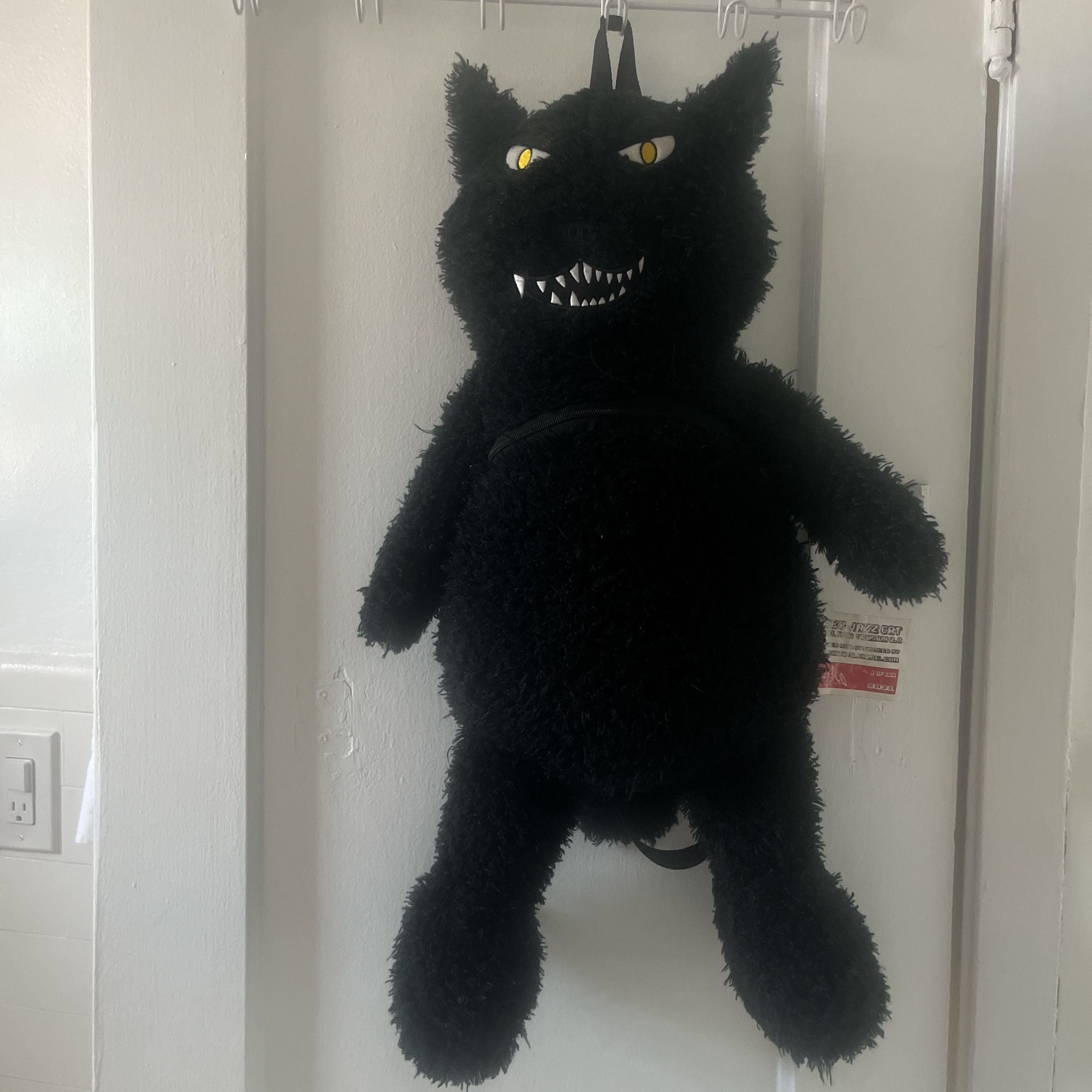 Flexico Jazz Cat Goth Black Backpack Rare 1/100