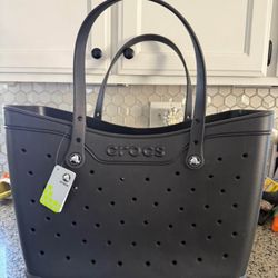 CROCS TOTE BAG NEW LARGE BLACK TOTE CROCS BAG