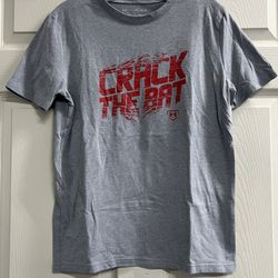 Under Armour Heat Gear Crack the Bat Boys Youth T-shirt - Size XL - VGUC
