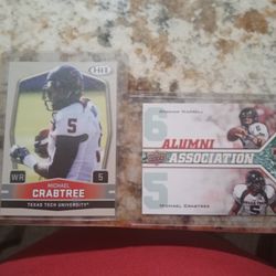   2 Michael Crabtree Sophomore Cards 