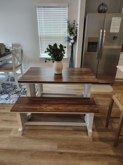 Rustic Coastal/Cottage Dinette Set