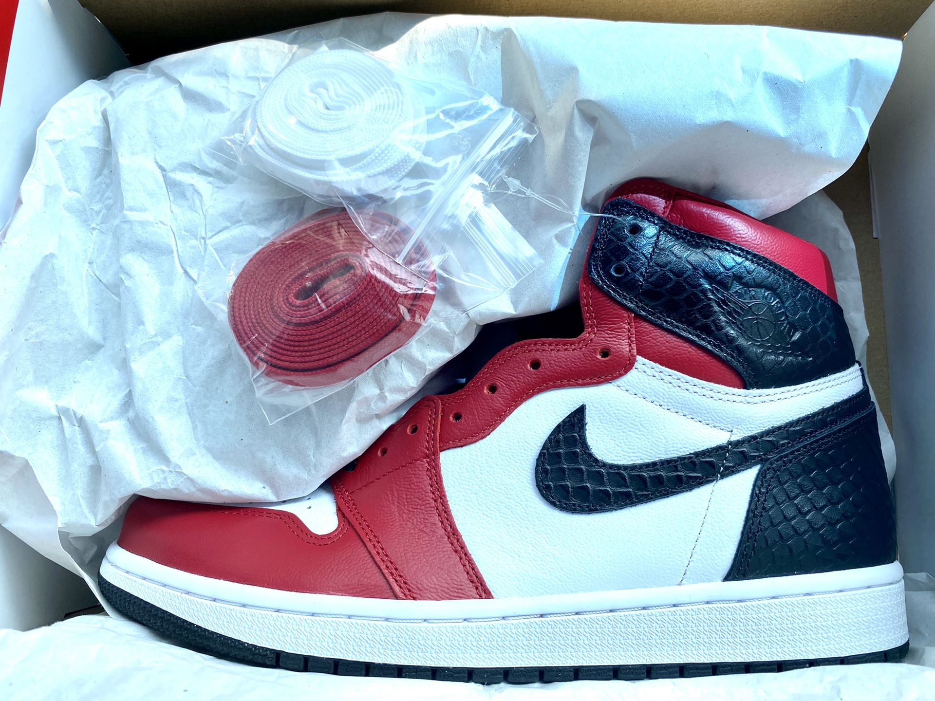 Jordan 1 red satin