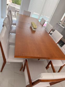 Herval wooden Dining room table and chairs
