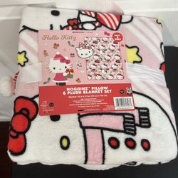 Hello Kitty Pillow and Blanket Set just $10