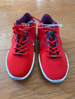 Nike Basketball Sneakers Red and Blue LeBron 21 Low James Theater - FN4305-600 Size 6.5 Youth