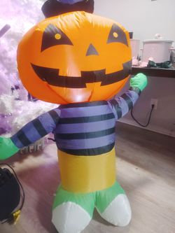 Plug in blow up pumpkin