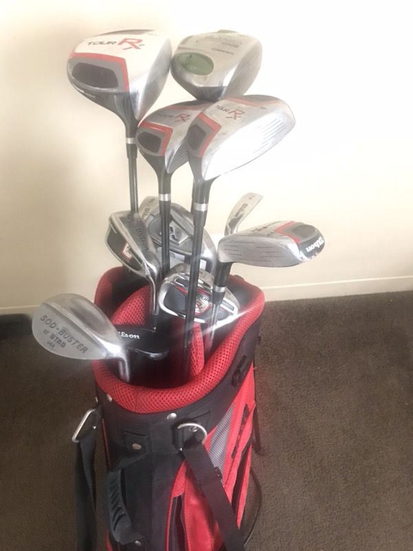 Used full set of Wilson Rx tour golf club set.