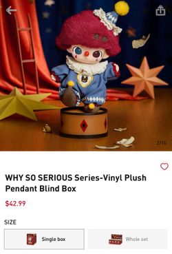 Pop Mart Plush Toy Why So Serious Flame Clown Dimoo