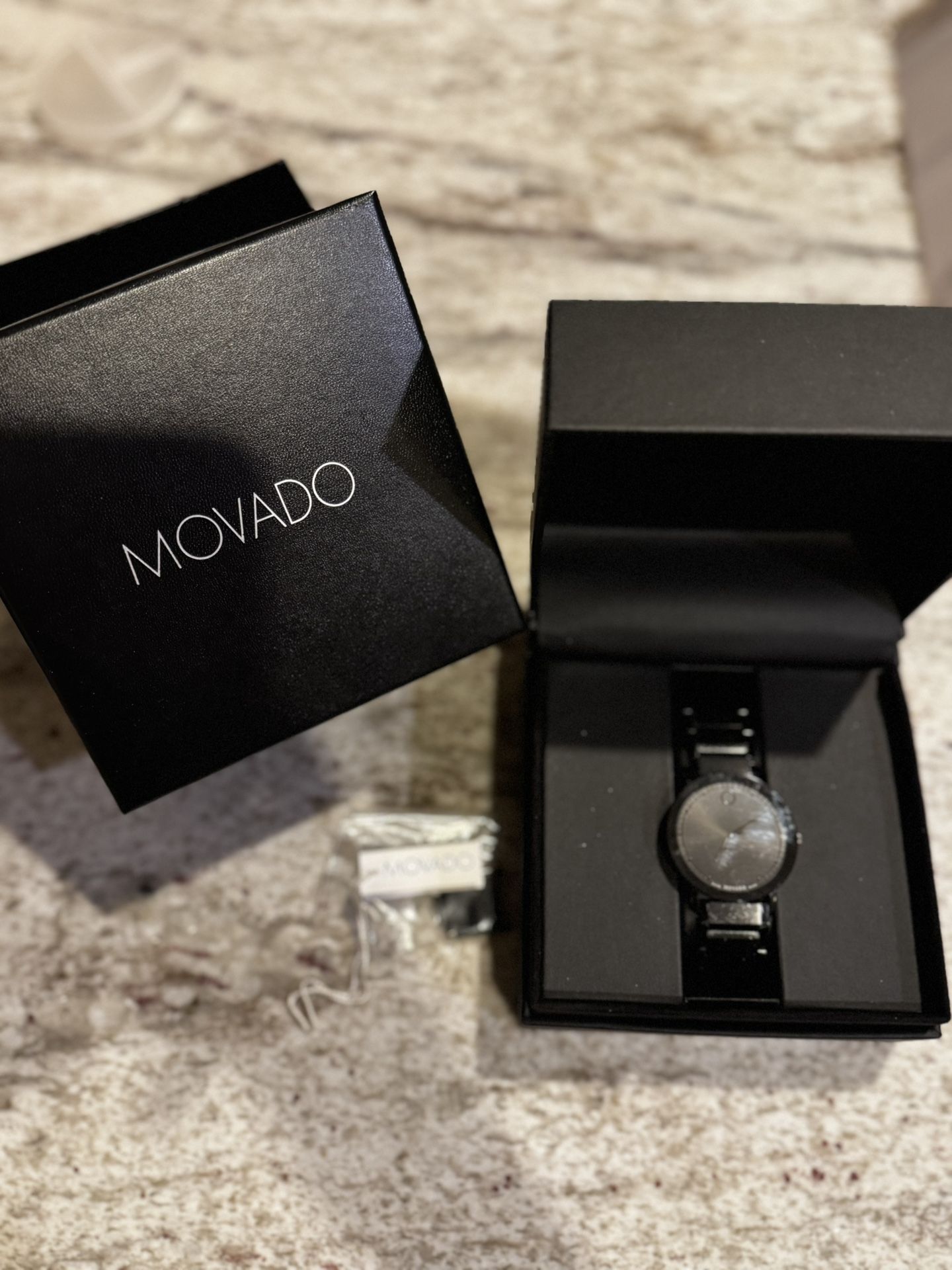 Black Sapphire Movado Timepiece 