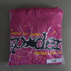 [Authentic] Magenta Sp5der hoodie large