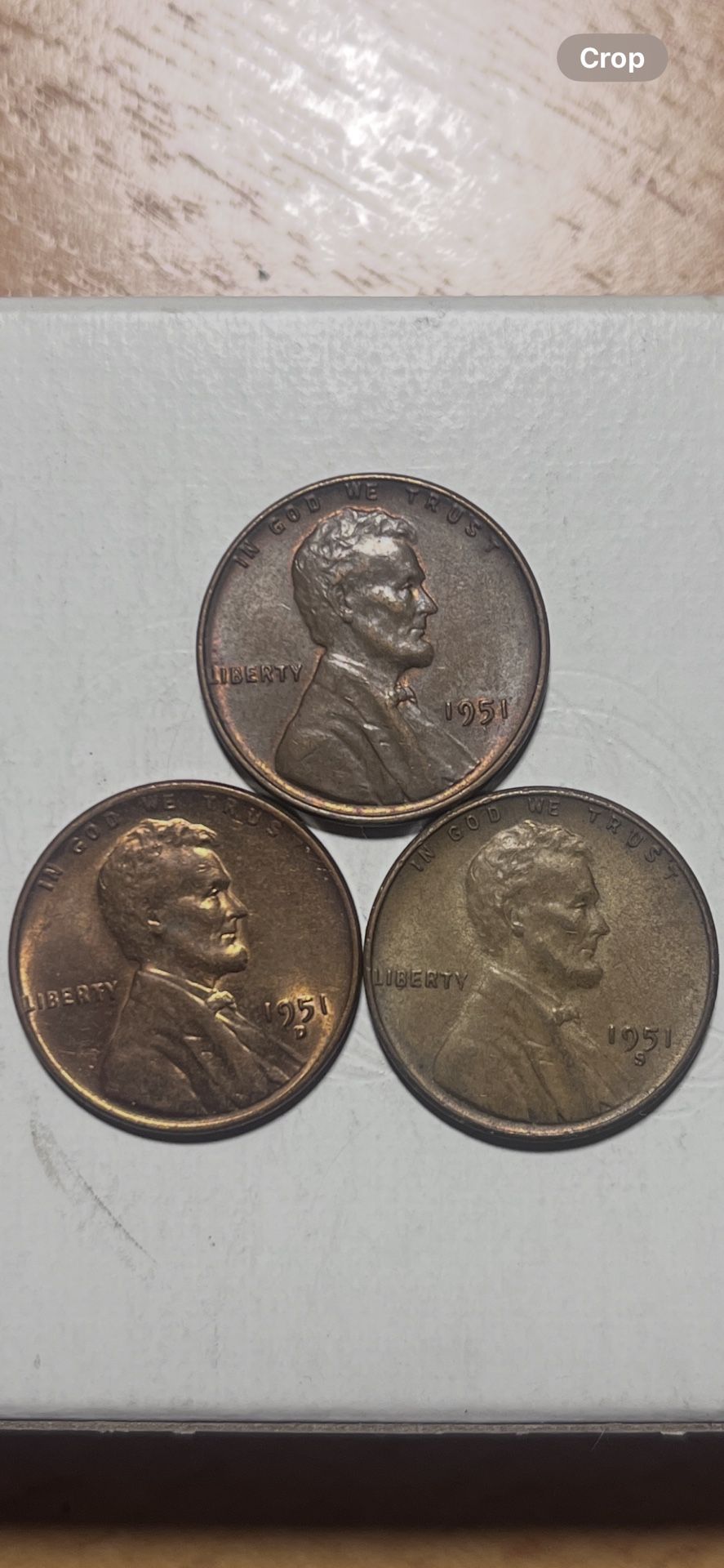 1951 P,D&S Lincoln Wheat Pennies