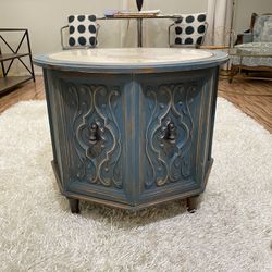 Wood Cabinet With Marble Top