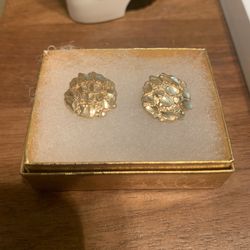 14kt Gold Nugget Earrings