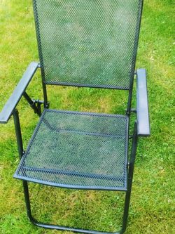All metal folding chair